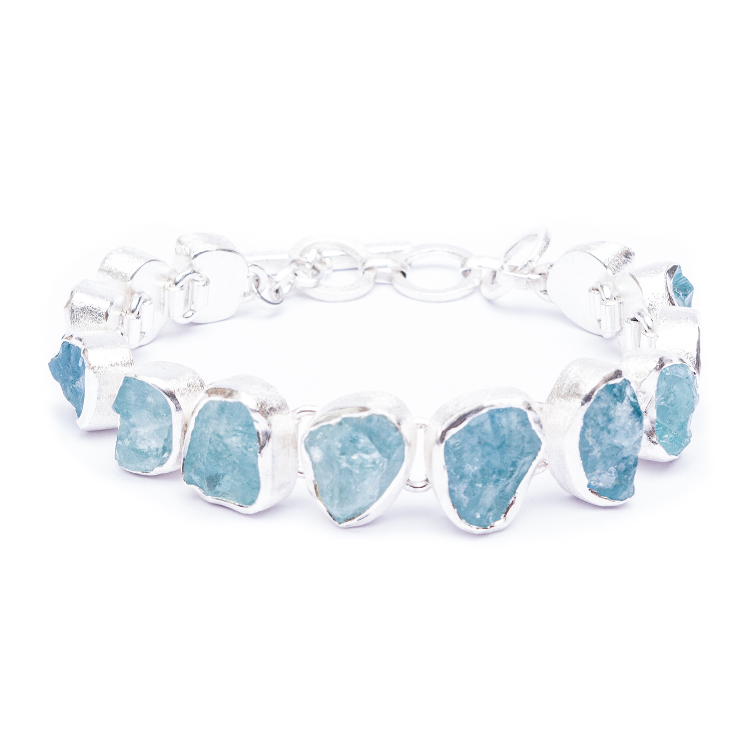 Aquamarine-Gemstone-Designer-Handmade-Sterling-Silver-Ladies-Bracelet
