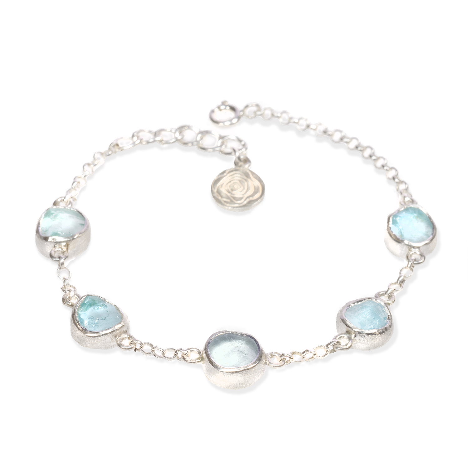 Aquamarine-Gemstone-Ladies-Sterling-Silver-Bracelet