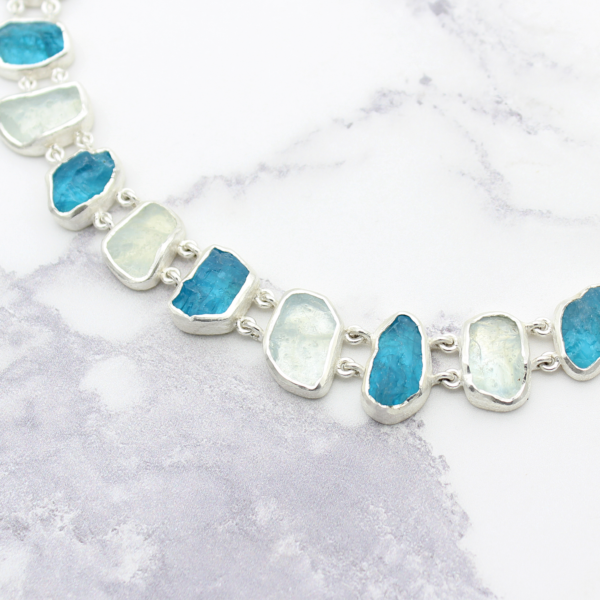 aquamarine-and-neon-apatite-double-link-necklace