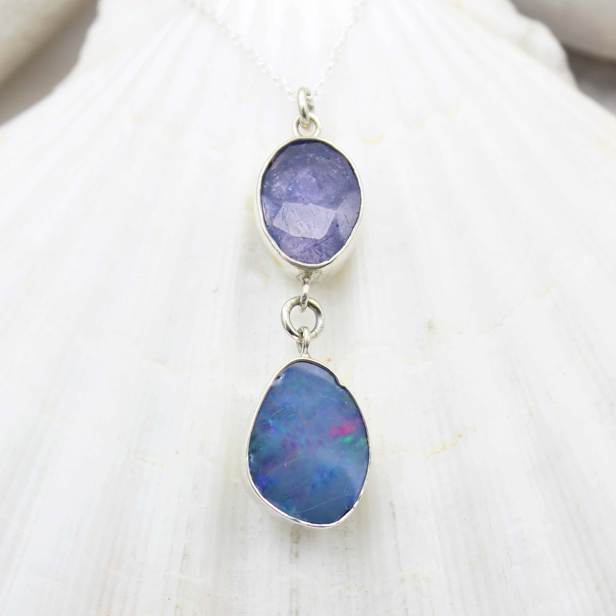 tanzanite-blue-opal-pendant